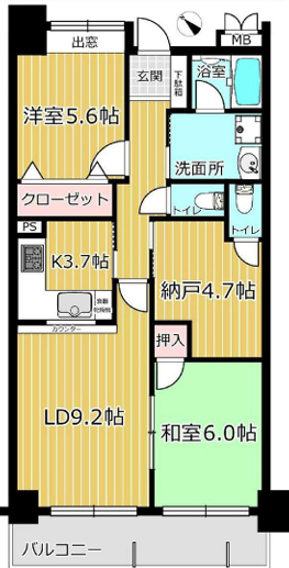 「ル・セール明石」間取り図