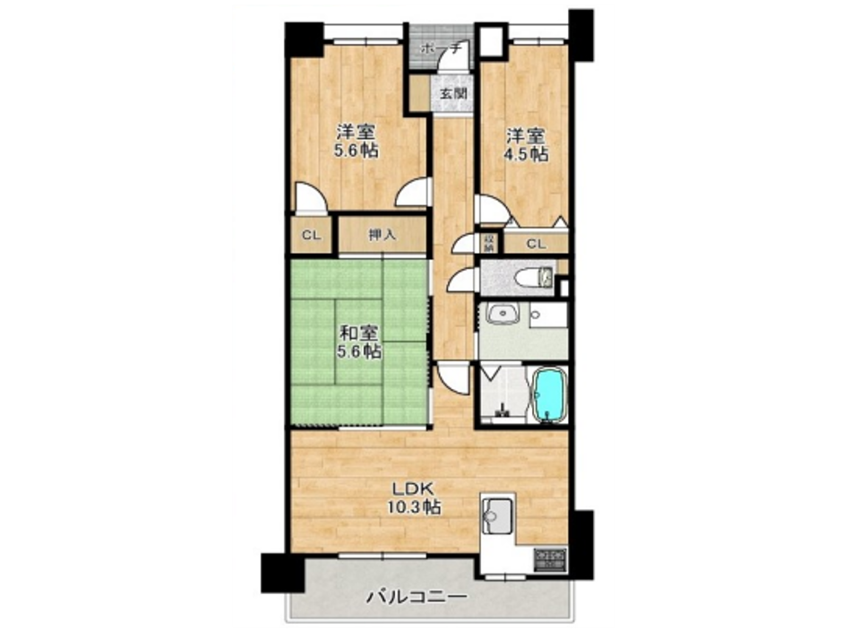 「グランプレステージ明石魚住」間取り図